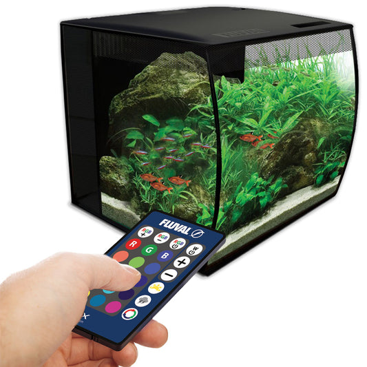 Fluval Flex LED Aquarium Nano Fish Tank 34L Black (34 Litre)