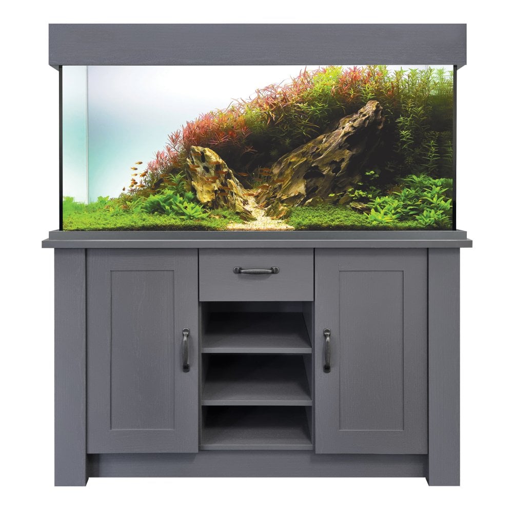 Aqua One OakStyle 230L Slate Grey Tank & Cabinet