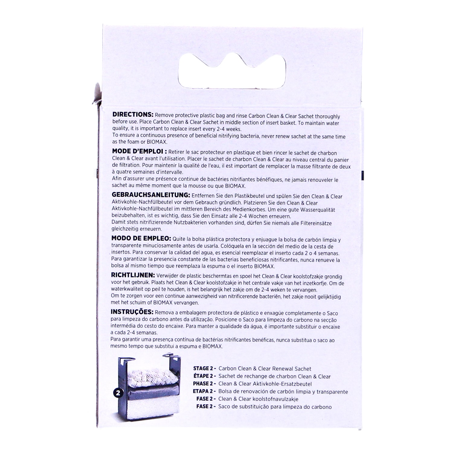 Fluval Edge Carbon Clean and Clear Sachets - A1379
