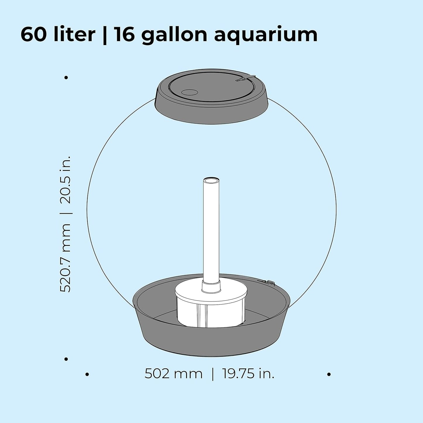 biOrb Classic 60 Acrylic Aquarium Silver Led