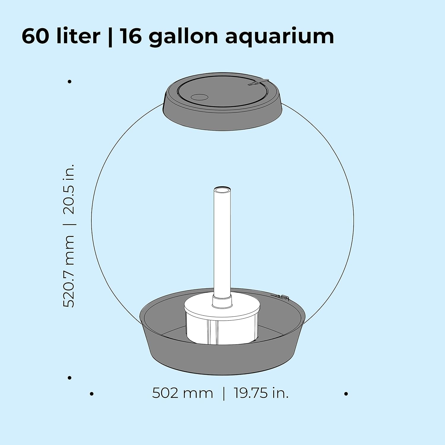 biOrb Classic 60 Acrylic Aquarium Silver Led