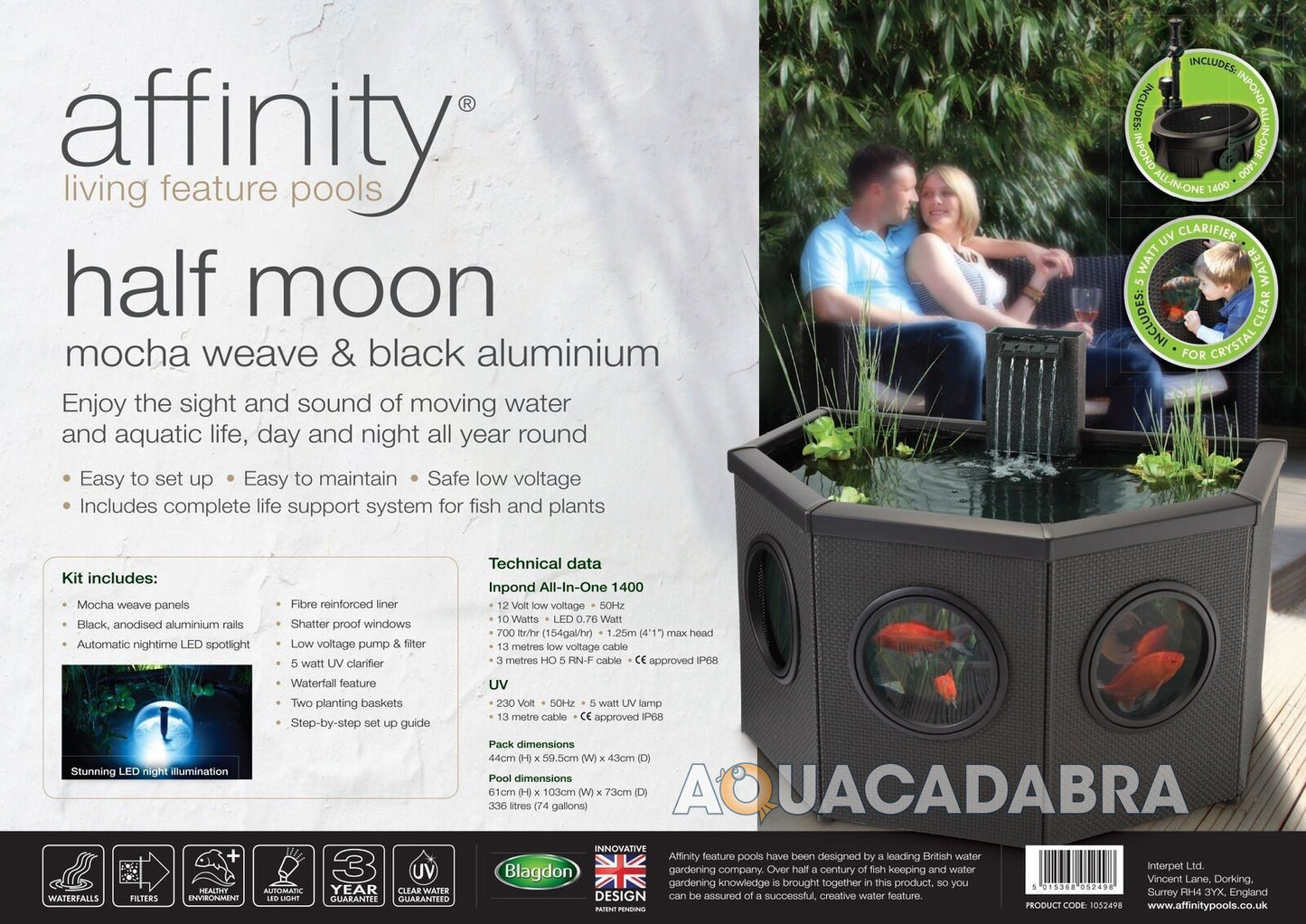 Blagdon Affinity Mocha Halfmoon