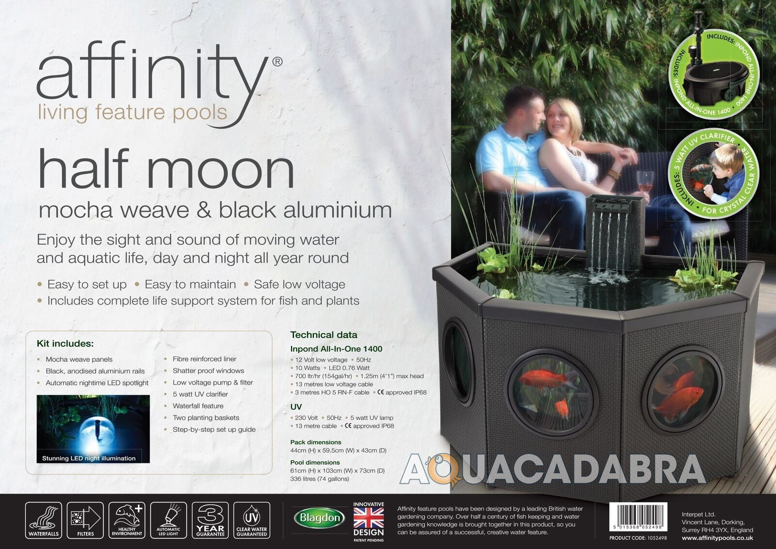 Blagdon Affinity Mocha Halfmoon