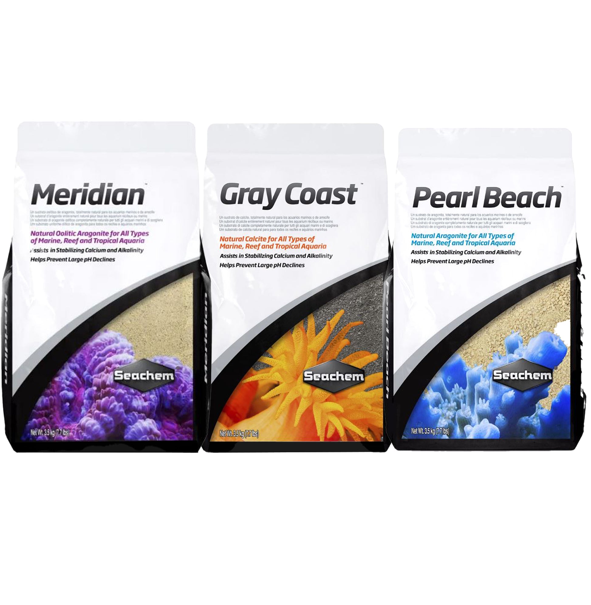 Seachem Grey Coast Pearl Beach Meridian 3.5kg Substrate
