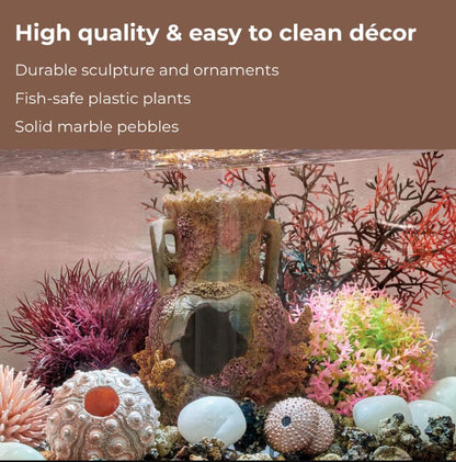 Oase biOrb Aquarium Fish Tank Decor Set 15L Lost Vase 
