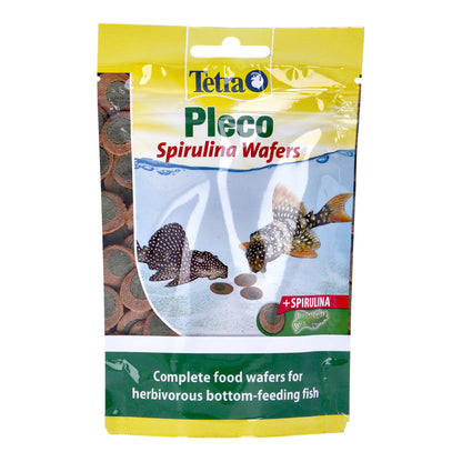 TETRA PLECO SPIRULINA ALGAE WAFERS 2-in-1 FOOD SINKING AQUARIUM FISH TANK