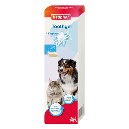 Beaphar Tooth Gel Liver Flavoured for Cats & Dogs 100g 