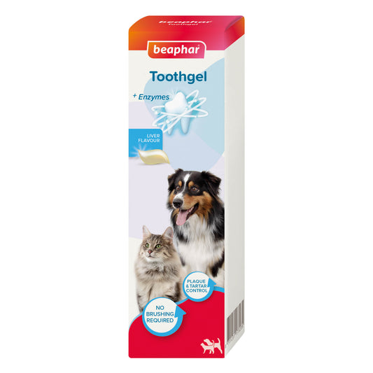 Beaphar Tooth Gel Liver Flavoured for Cats & Dogs 100g 