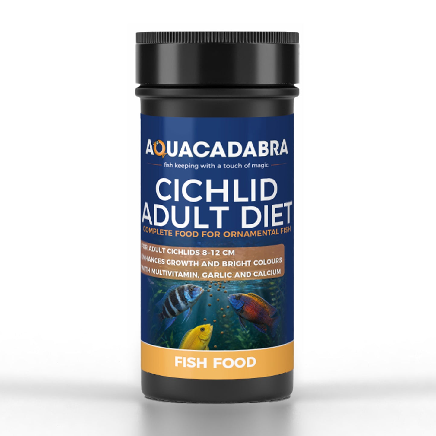 Aquacadabra Cichlid Adult Diet Fish Food Floating Granules 40% Protein 90g 360g