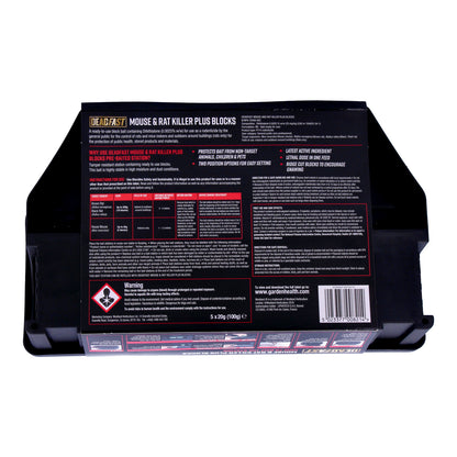 Deadfast Mouse and Rat Killer Plus All Weather 5x Bait Blocks 