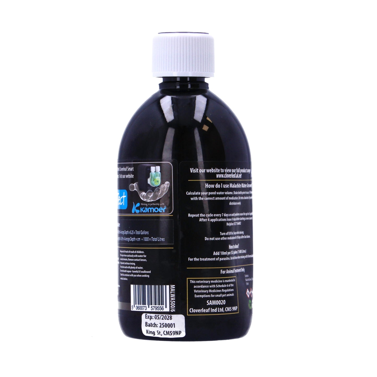 Cloverleaf Malachite Water Answer Double Strength Koi Treatment 250ml & 500ml
