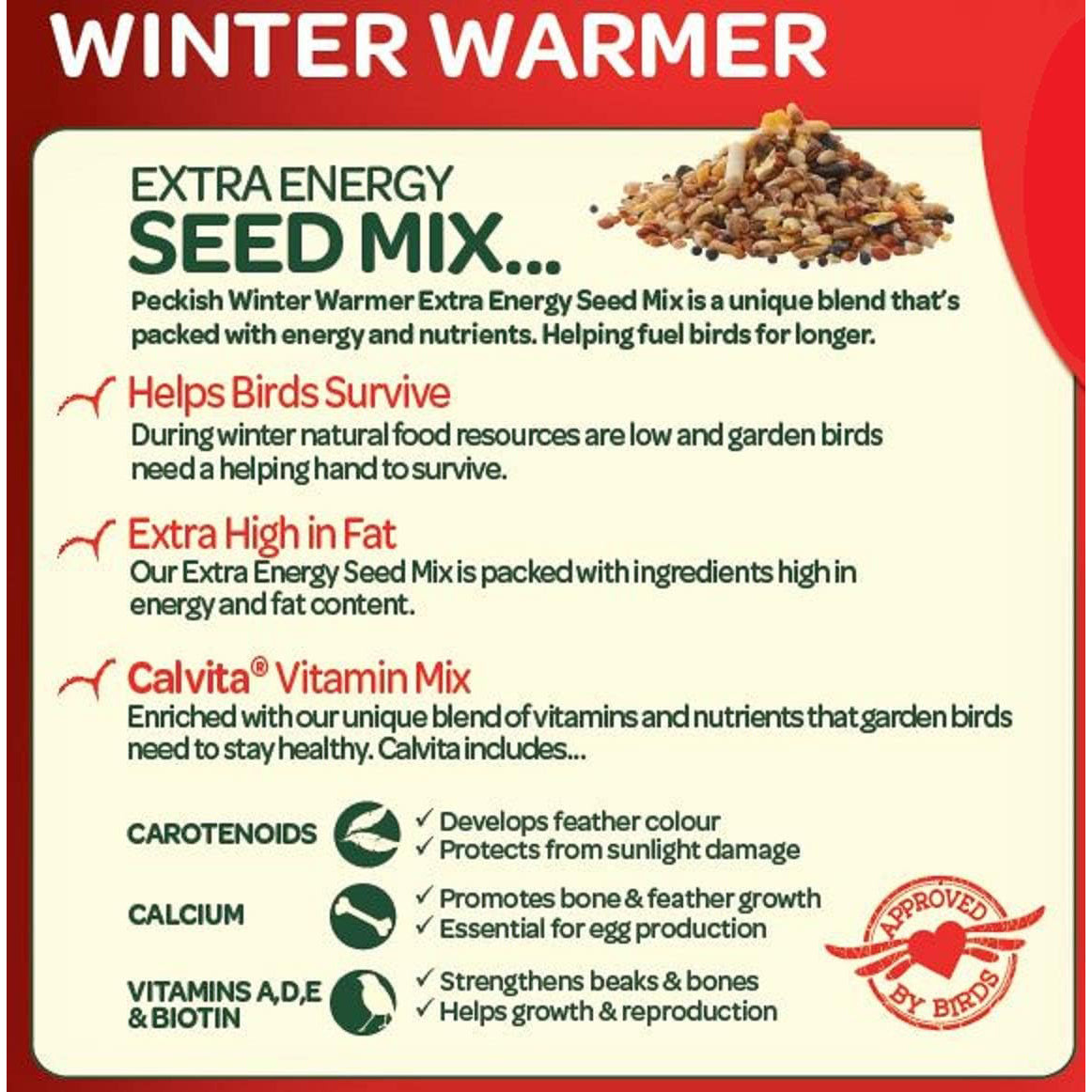 Peckish Winter Warmer Seed Mix 1.7kg