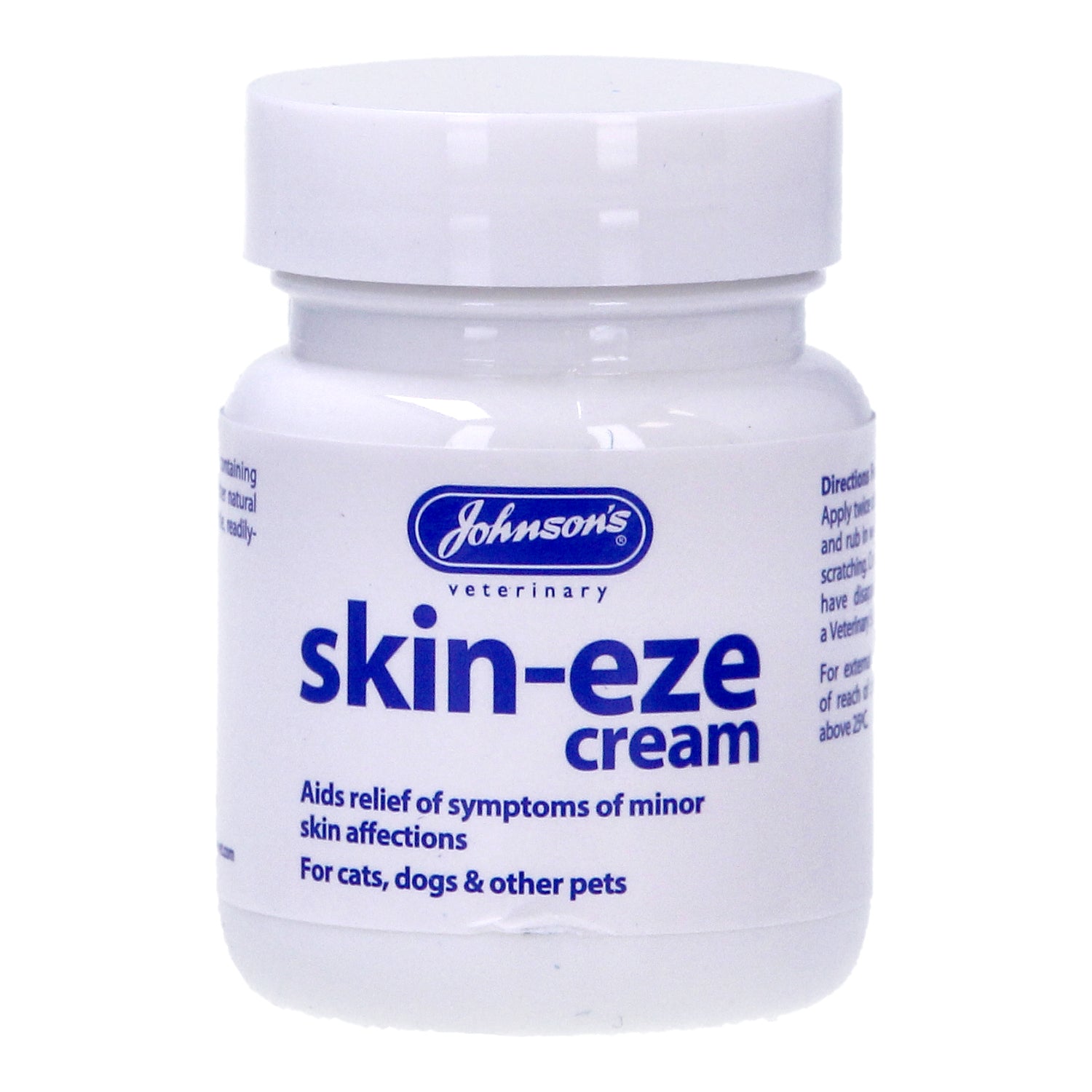 Johnson's 50g Skin-eze Cream for Dog Cats & Pets Relive Soothe Itchy Sore Skin