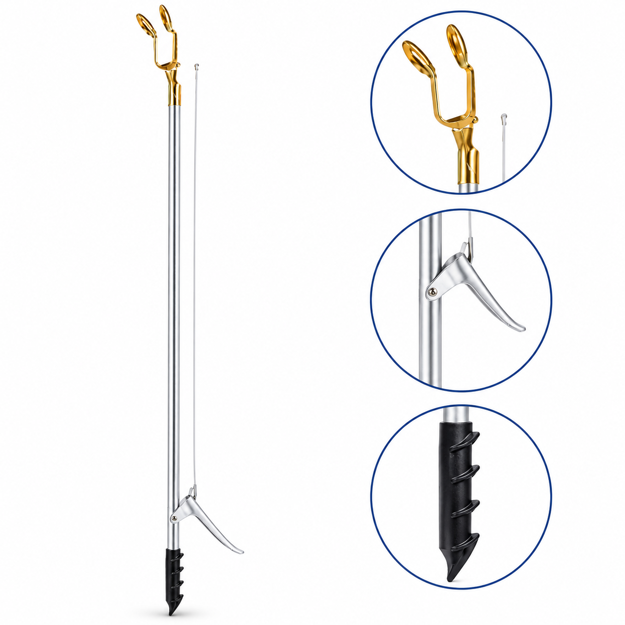 Heissner Action Pond Tongs 130cm Long Reach Tool
