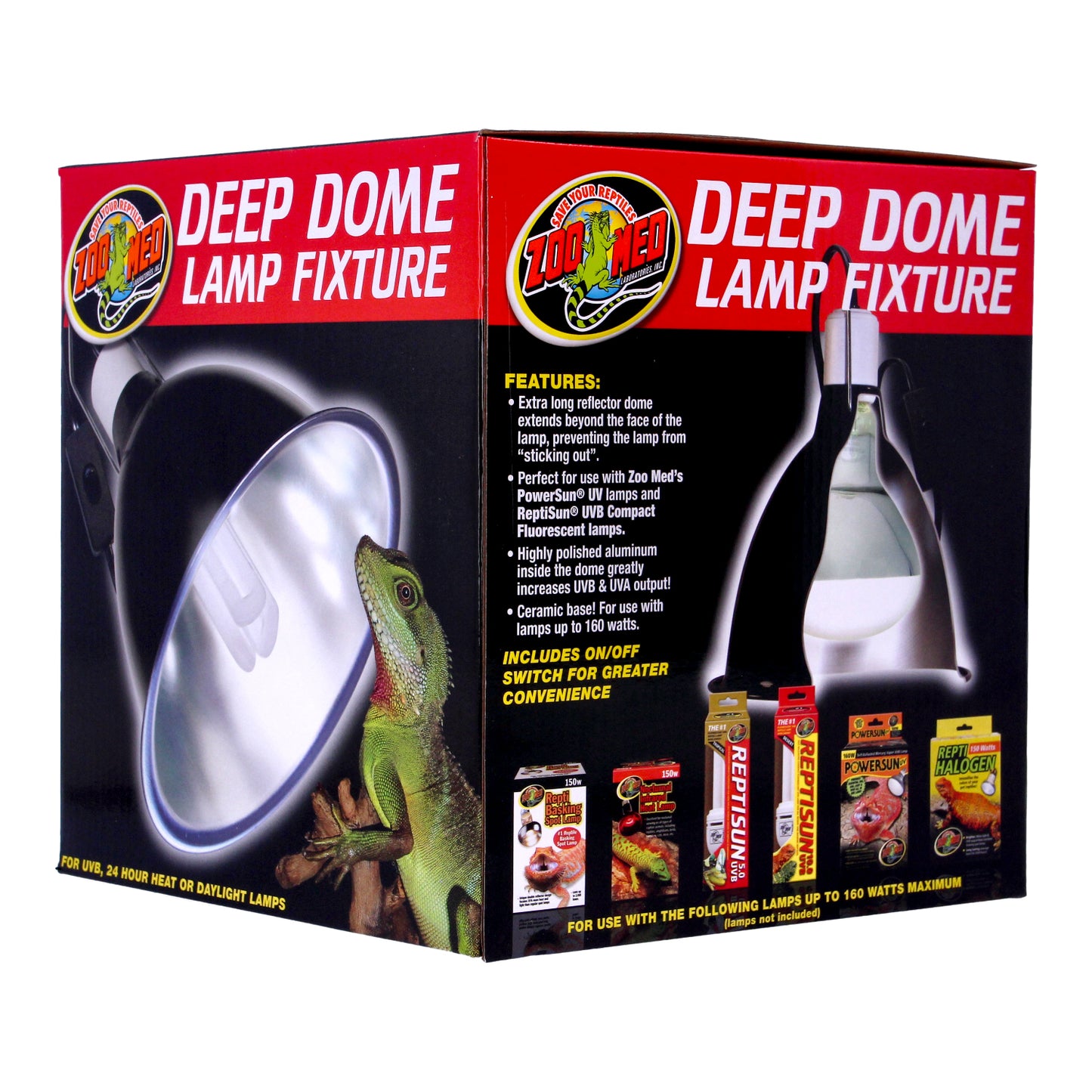 Zoo Med Reptile Deep Dome Lamp Fixture