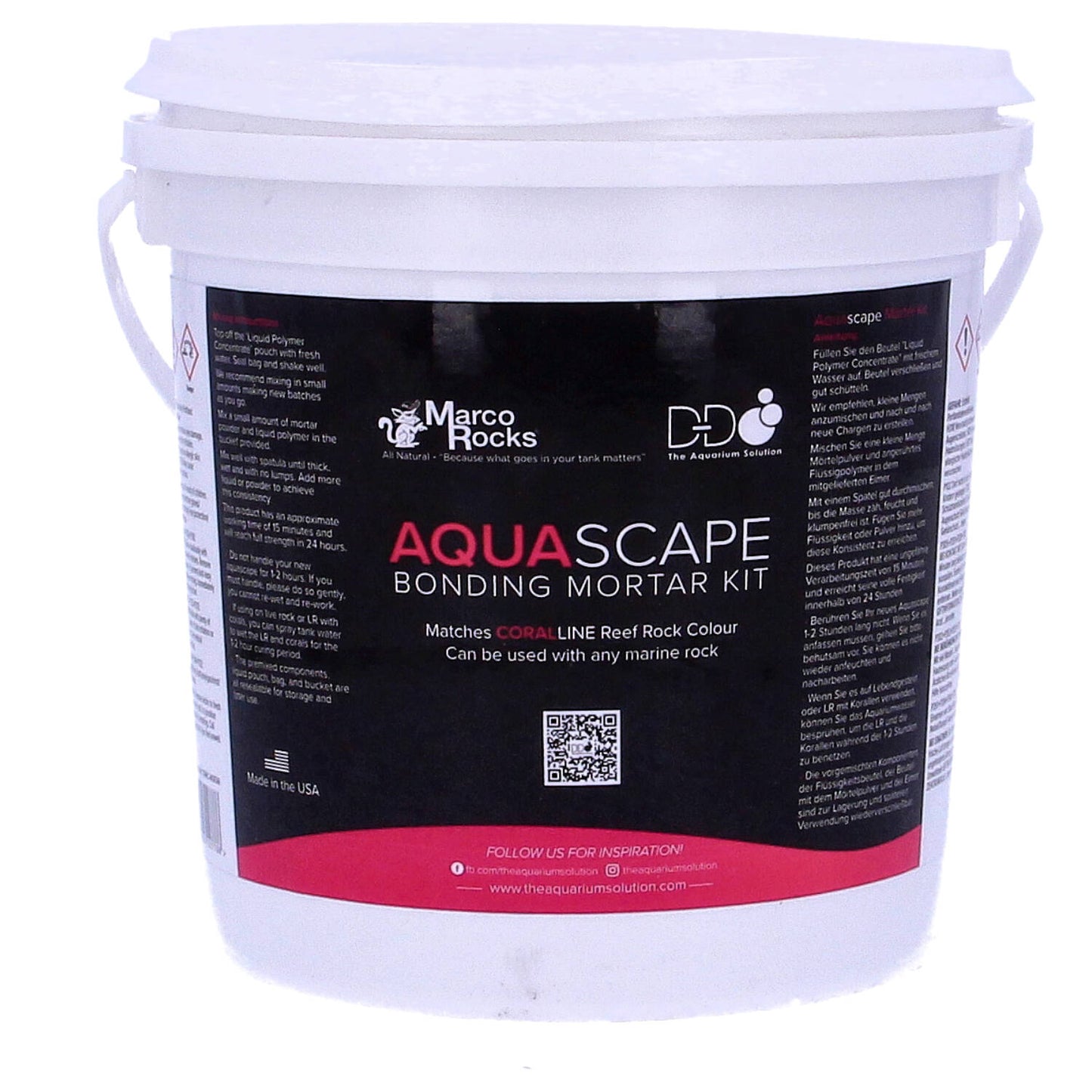 D-D Marco Aquascape Mortar Coralline 2.1kg Bucket 