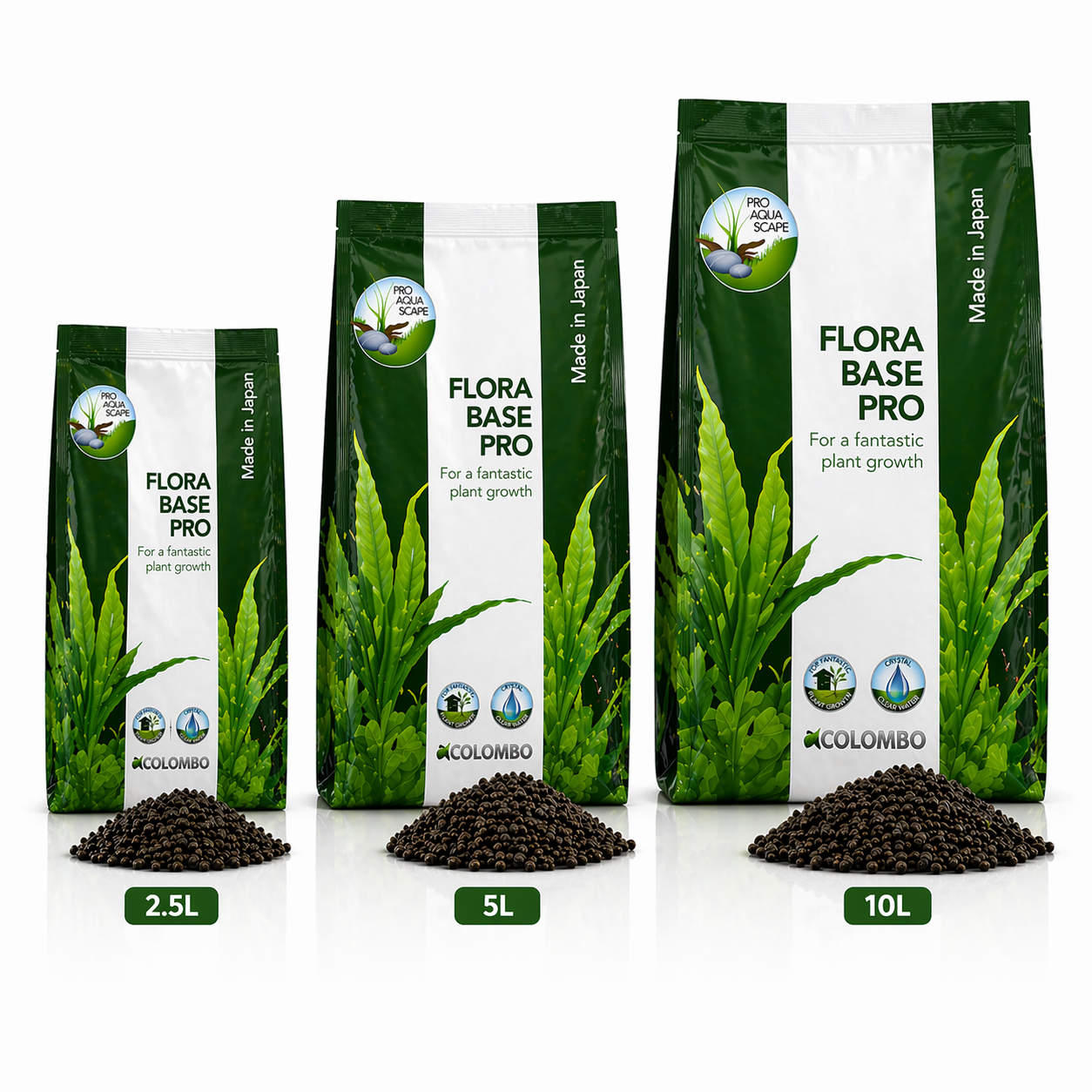 Colombo Flora Base Pro Fine Aquarium Plant Substrate Nutrient Rich Soil 2.5/5/10