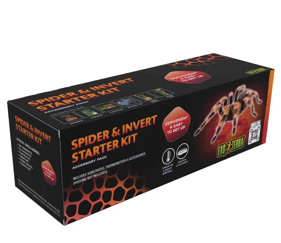 Exo Terra Spider & Invertebrate Accessory Starter Kit Habitat Care Set