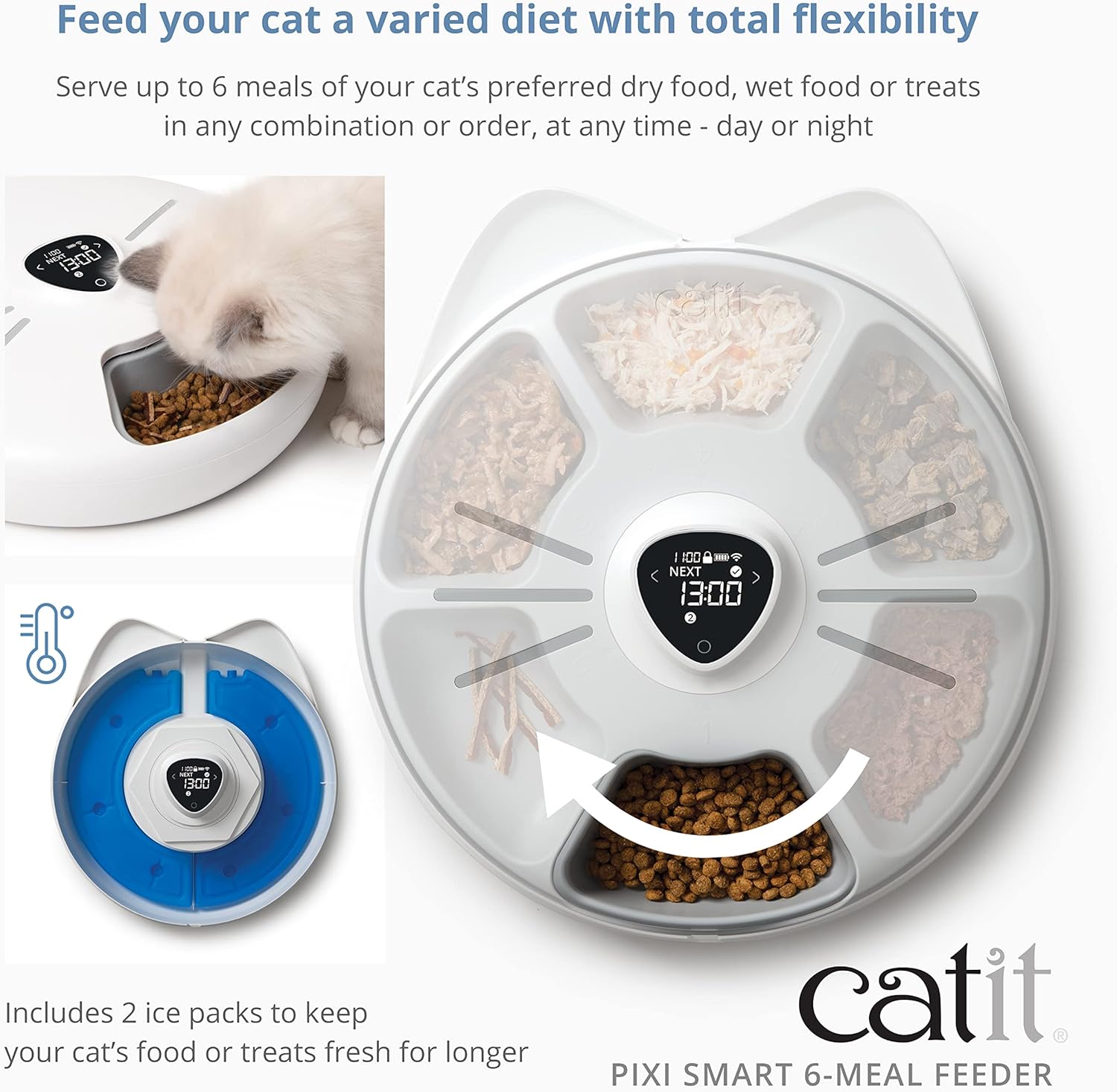 Catit Pixi Smart 6 Meal Feeder