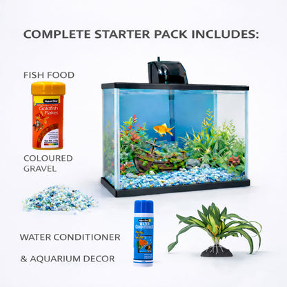 Aqua One Splish & Splash 28L Starter Aquarium Kit – Complete Beginner Fish Tank 
