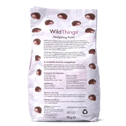 WildThings Hedgehog Flake Food 2kg - Fruit, Insects & Meat