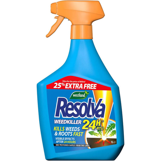 Resolva Weedkiller 24H RTU 800ml + 25% Extra Free RTU 