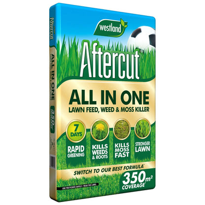 Aftercut All in One Lawn Feed, Weed & Moss Killer