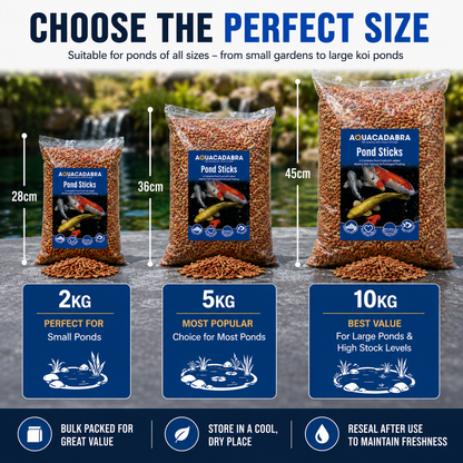 Aquacadabra Koi Goldfish Pond Sticks Fish Food
