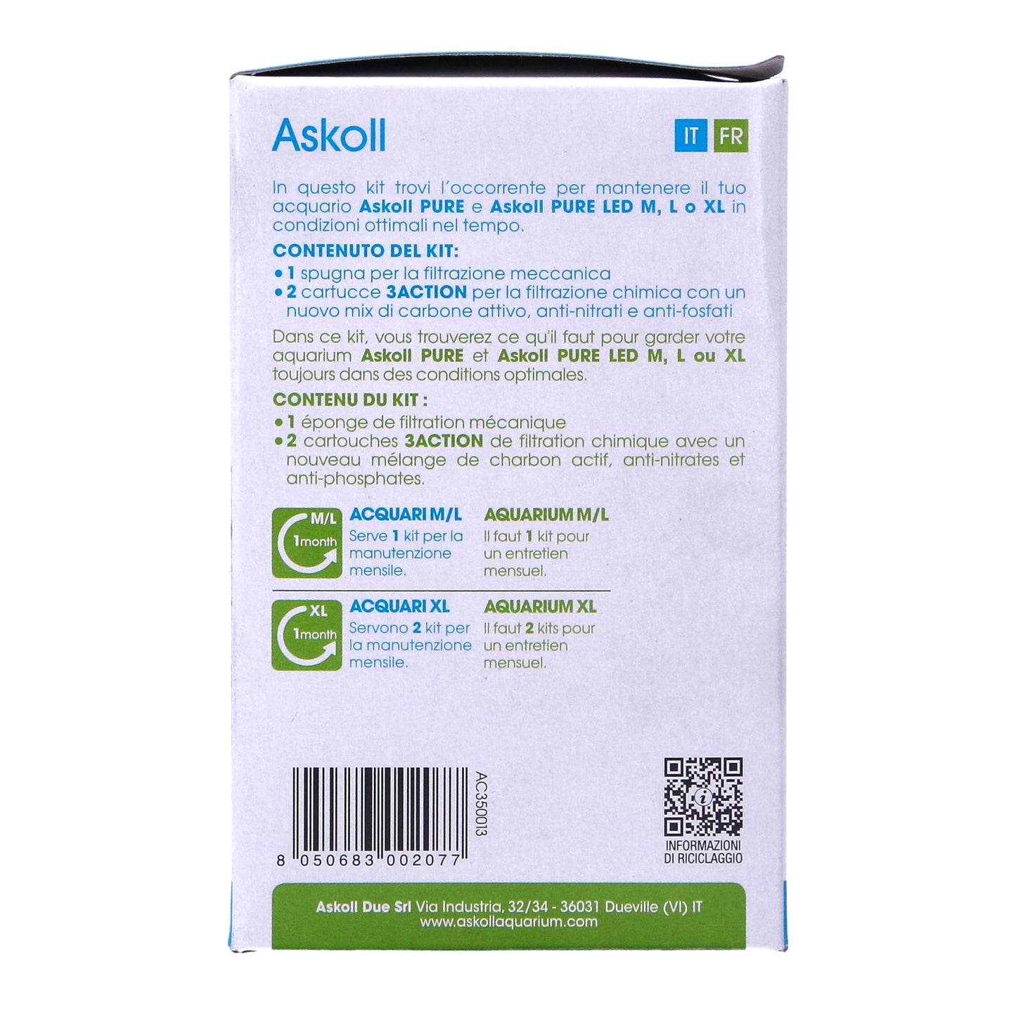 Askoll Pure Filter Media Kit M/L/XL 