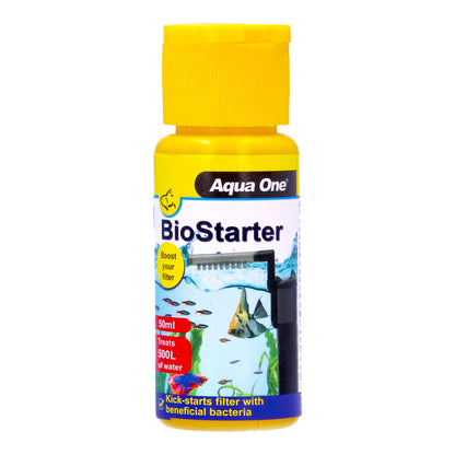 Aqua One WaterSafe 50ml & BioStarter 50ml Bundle Aquarium Tap Water Treatment