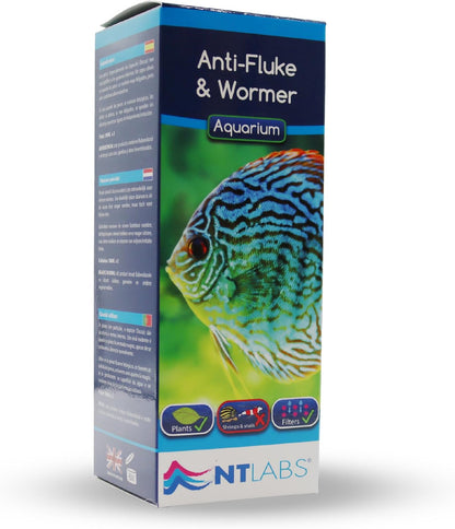 NT Labs Anti-Fluke & Wormer Aquarium Fish Tank Disease Treatment