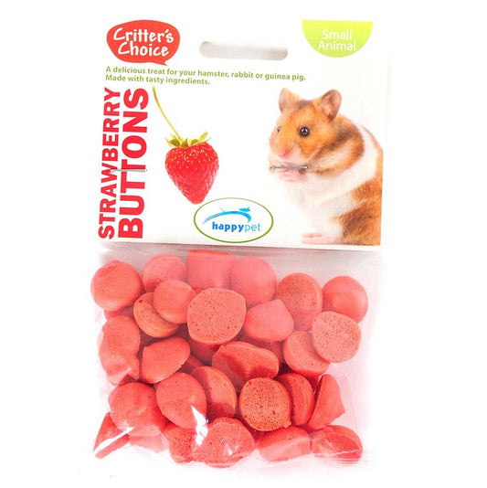 Critter's Choice Strawberry Buttons 40g