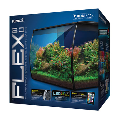 Fluval Flex 2.0 57L Black Aquarium