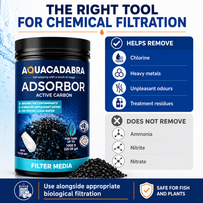 Aquacadabra Activated Carbon Charcoal Aquarium Filter Media Freshwater Marine