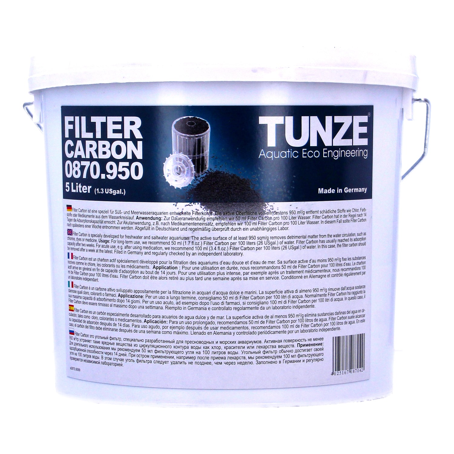 Tunze Filter Carbon 5lt Bucket - 0870.950