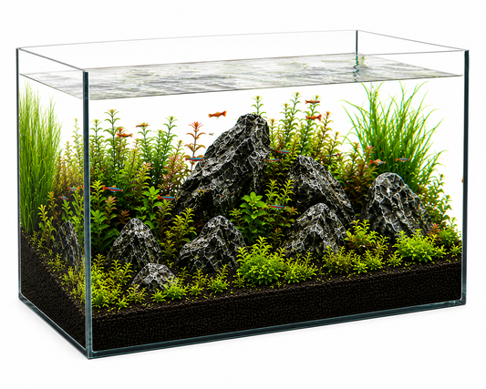 Aquael 25L Glass Aquarium Fish Tank - 41x25x25cm