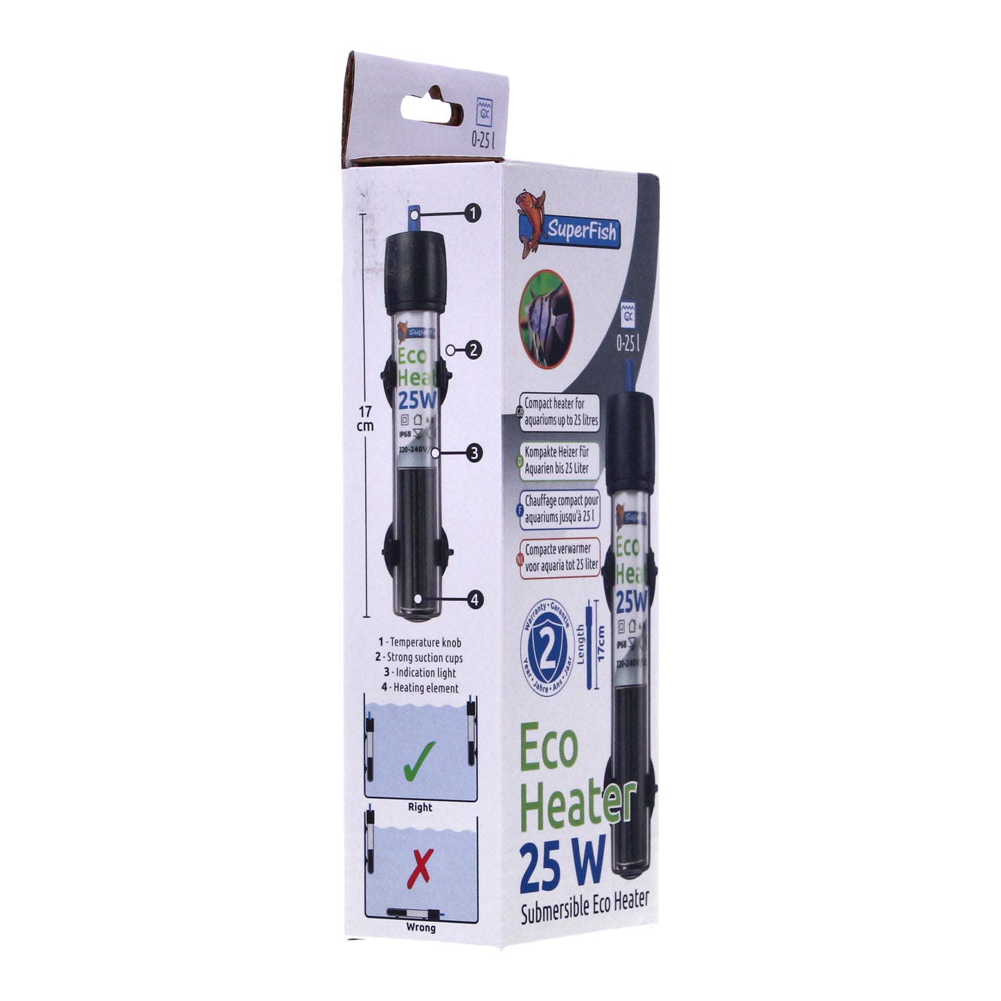 Superfish Eco Heater 25W For Aquariums up to 25L