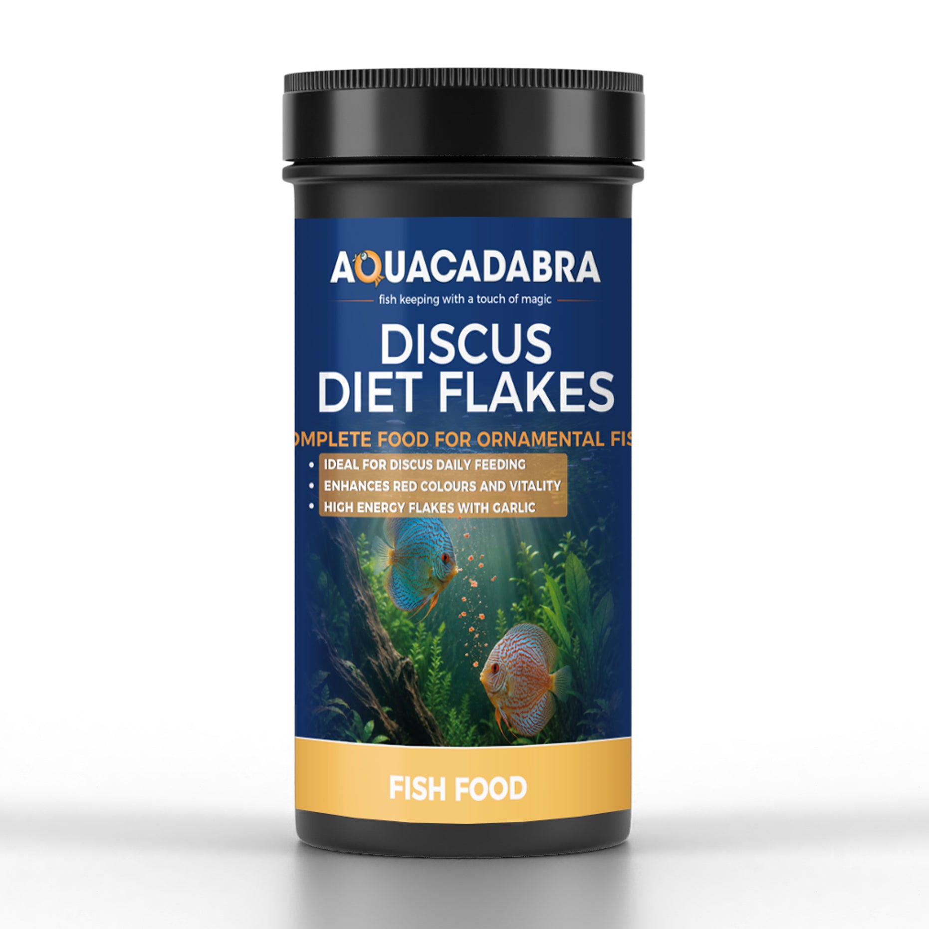 Aquacadabra Discus Flakes Tropical Fish Food High Protein Aquarium Flake