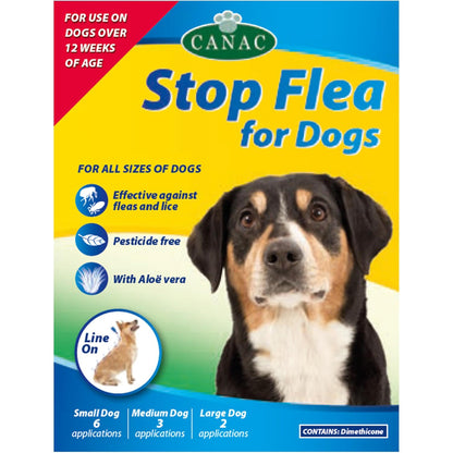 Canac Dog Spot On Flea Treatment - 6 pipettes