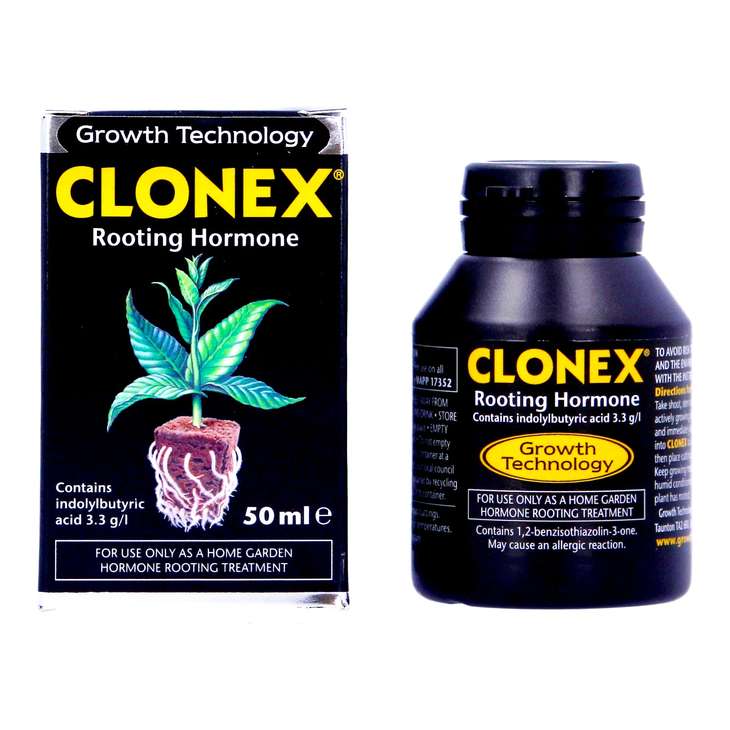 Growth Technology Clonex Rooting Hormone Gel - 50ml x2 Perfect For Cuttings