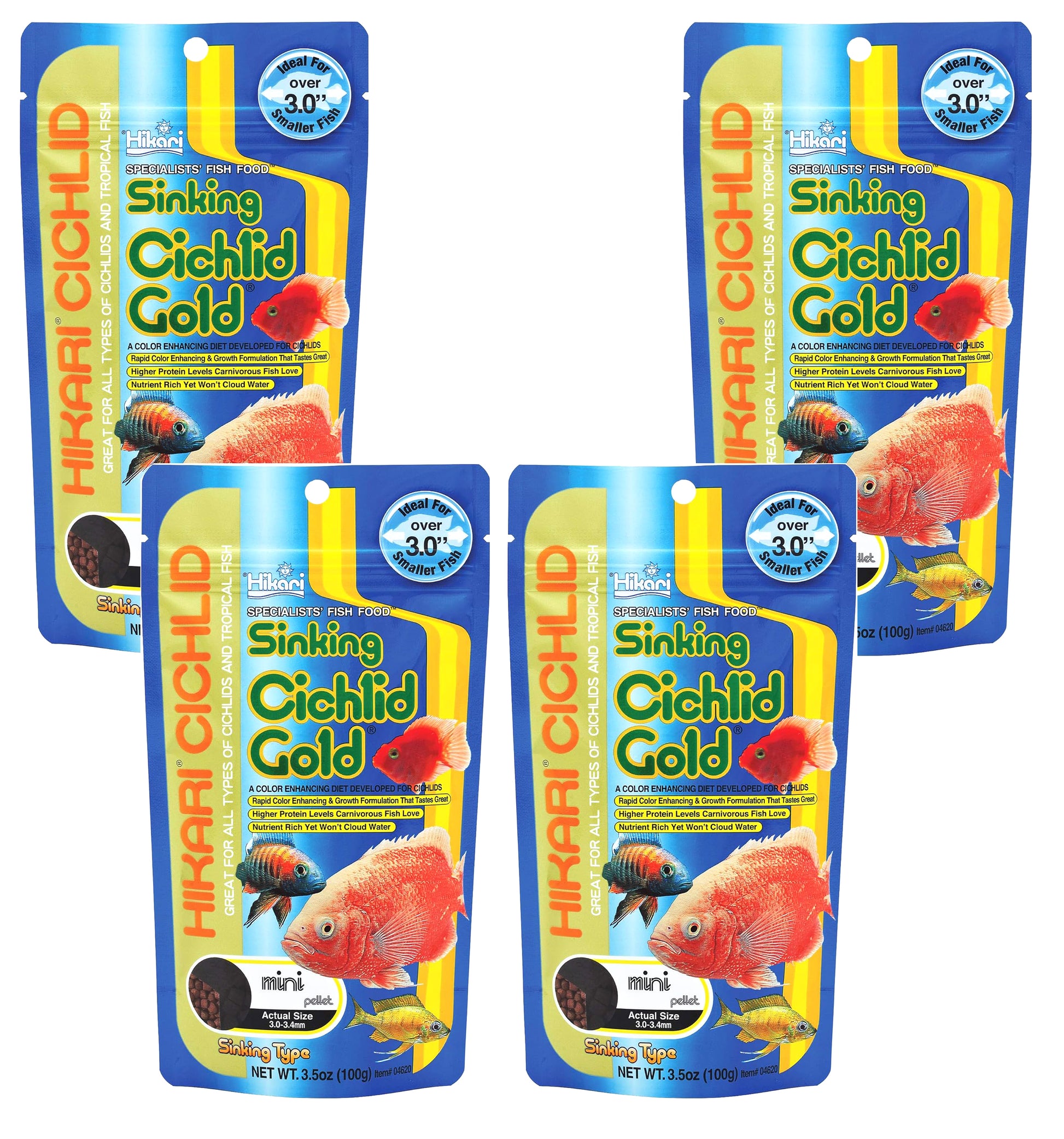 Hikari Cichlid Gold Sinking Medium Pellets (Low Date)