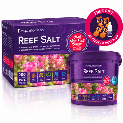 Aquaforest Reef Salt Marine Coral Aquarium + FREE Socks & Polyp-Up 50ml