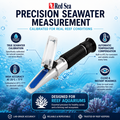 Red Sea Seawater Refractometer - Accurate Salinity Measure