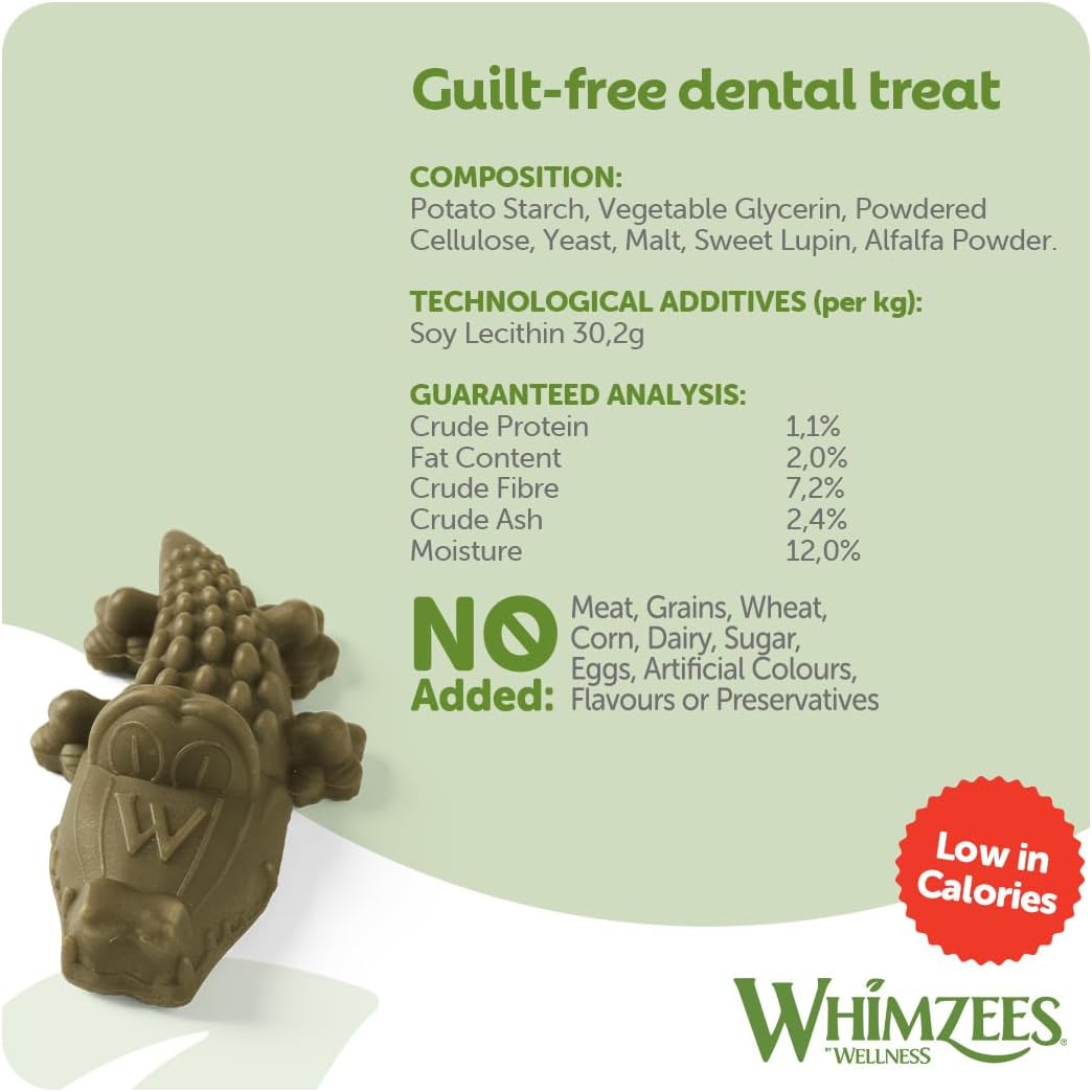 Whimzees Natural Daily Dog Dental Care Chews Treats – Multi Shapes & Sizes 