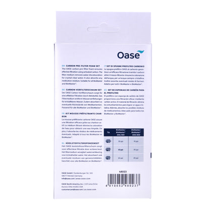 Oase BioMaster Pre-Filter Foam Set of 6 - Carbon