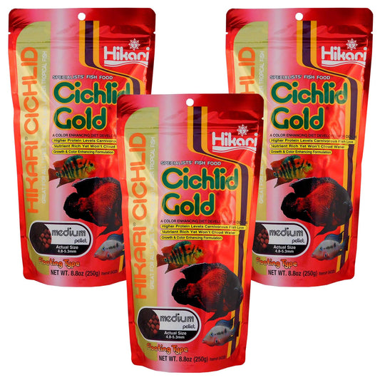 Hikari Cichlid Gold Medium Fish Food Floating Pellets 750g