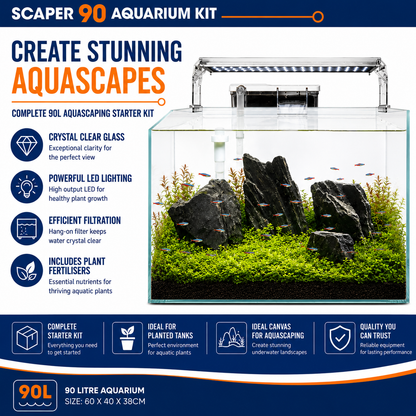 Superfish Scaper 90L Crystal Clear Aquascape Aquarium