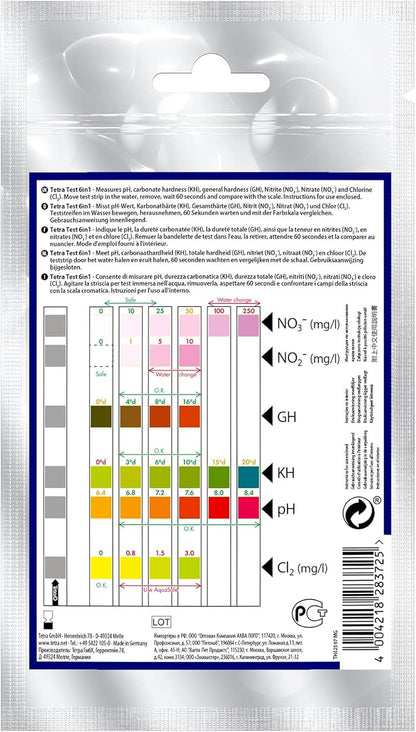 Tetra Test Strips 6 in 1 - 10x Strips