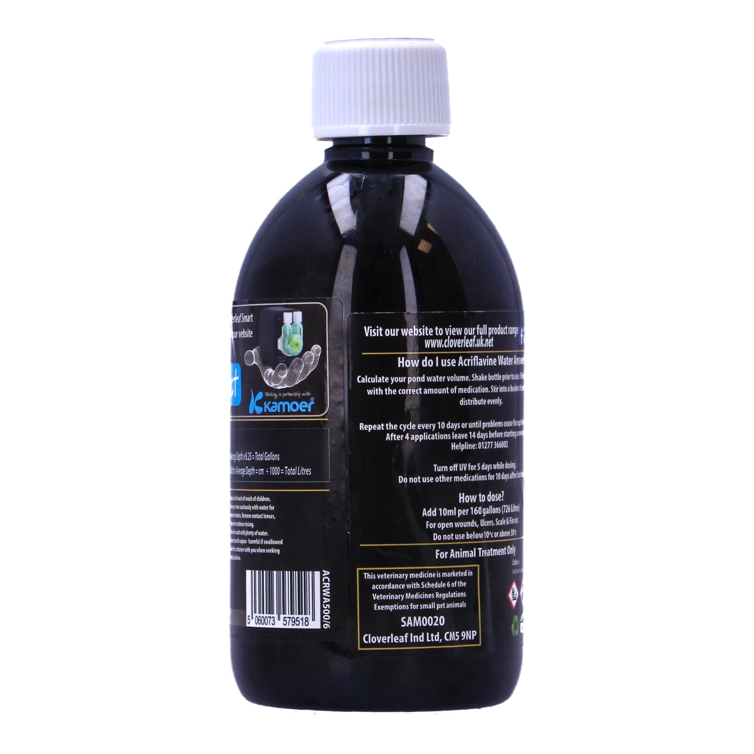 Cloverleaf Acriflavine Water Answer Pond Fish Treatment Koi 250ml 500ml