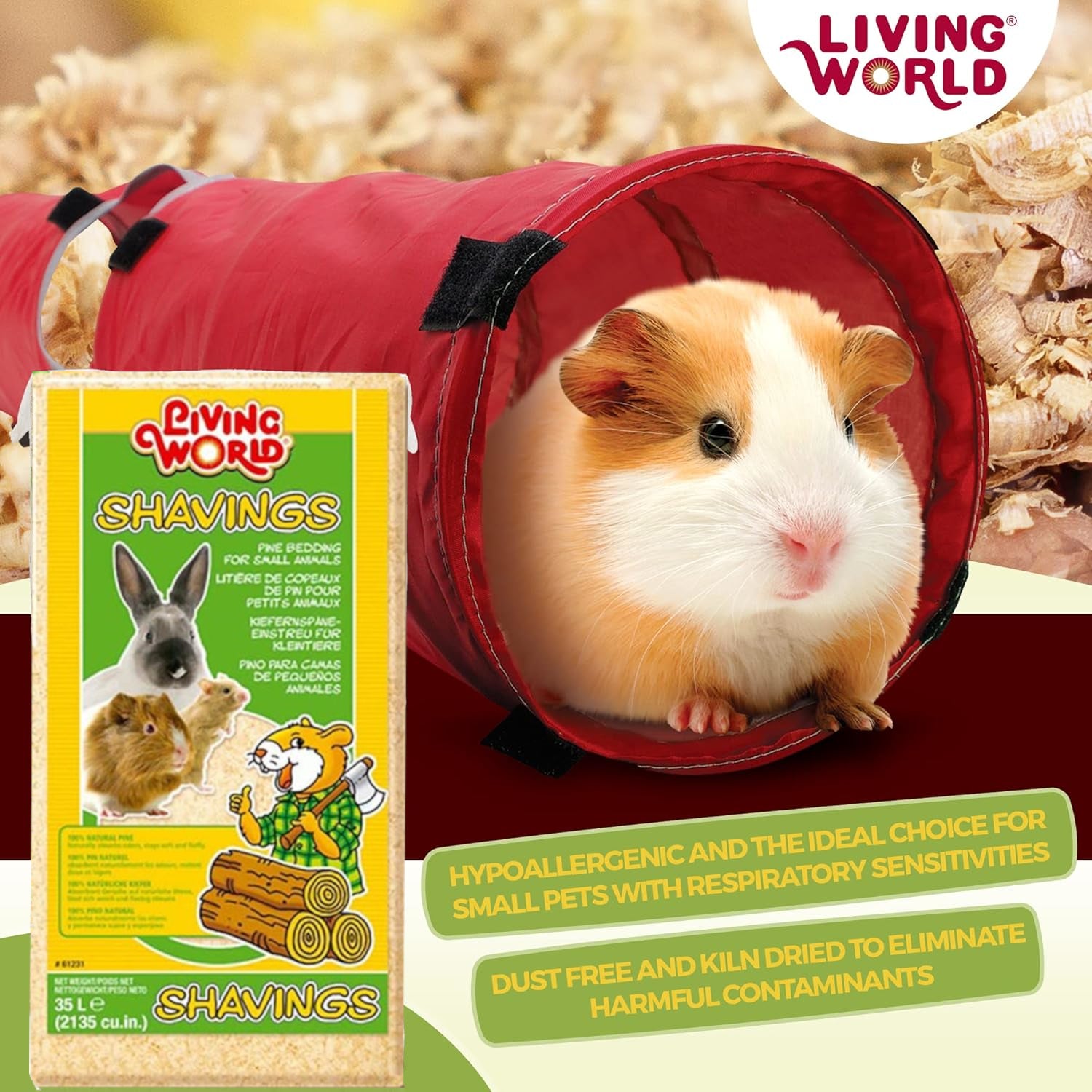 Aspen Shavings Pine Shavings For Guinea Pig Bedding Living World